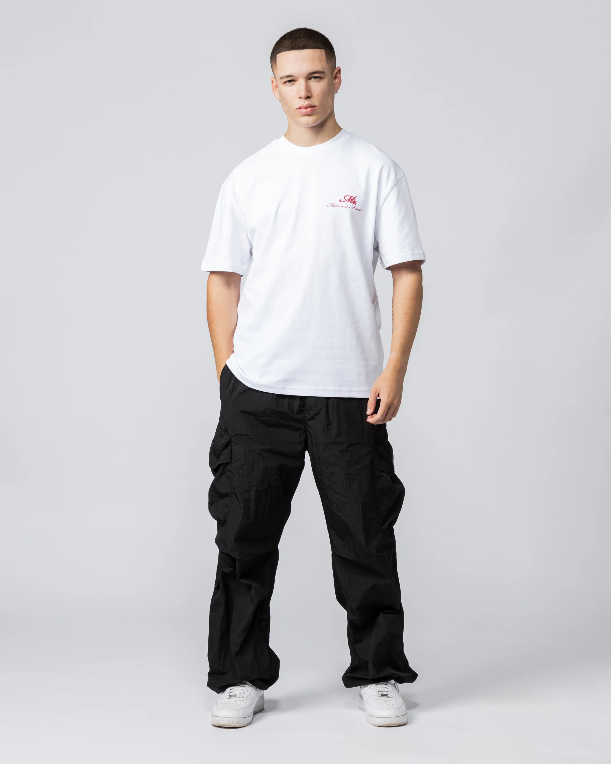 Paper Vision Tshirt White/Red - Image 4