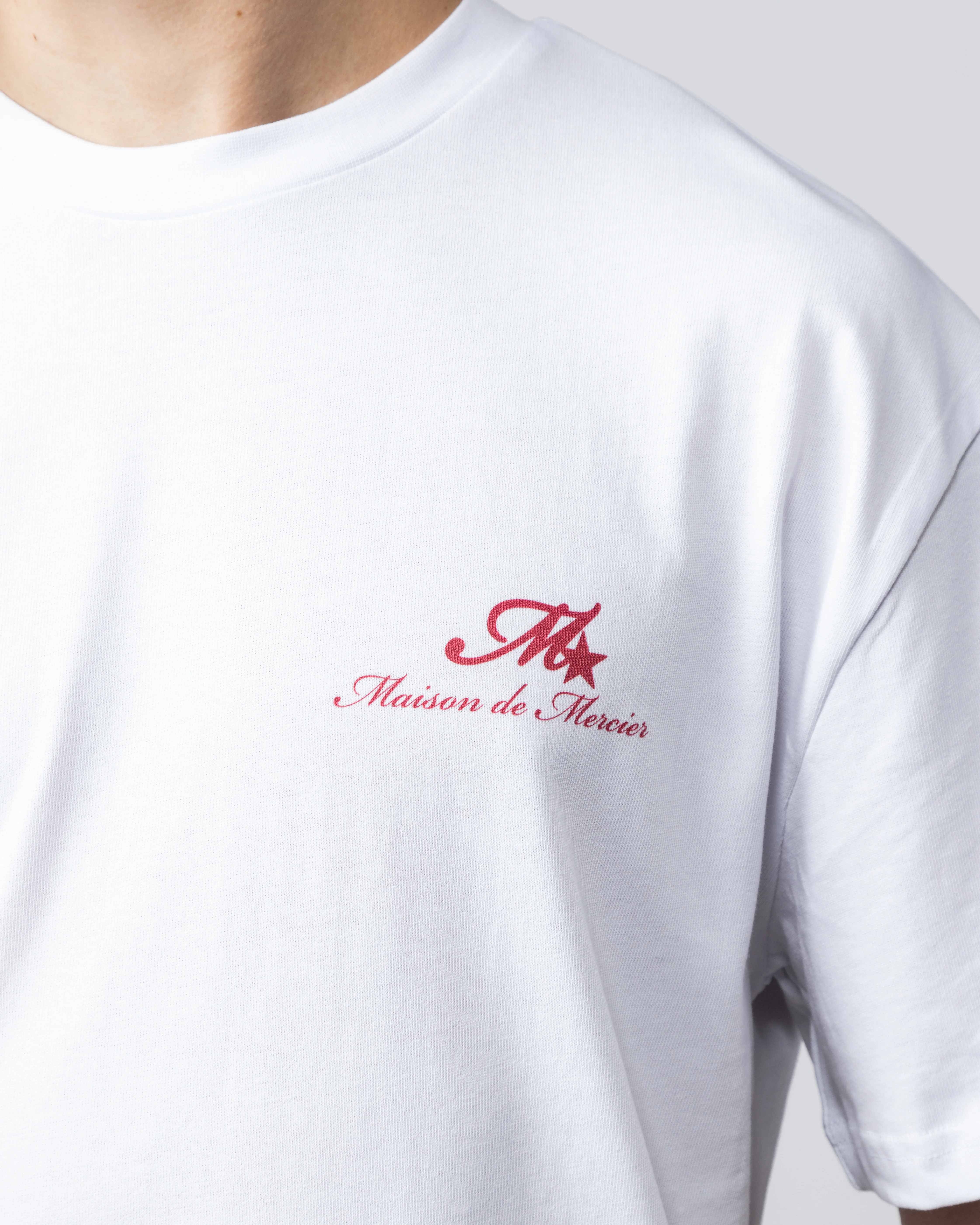 Paper Vision Tshirt White/Red - Image 5