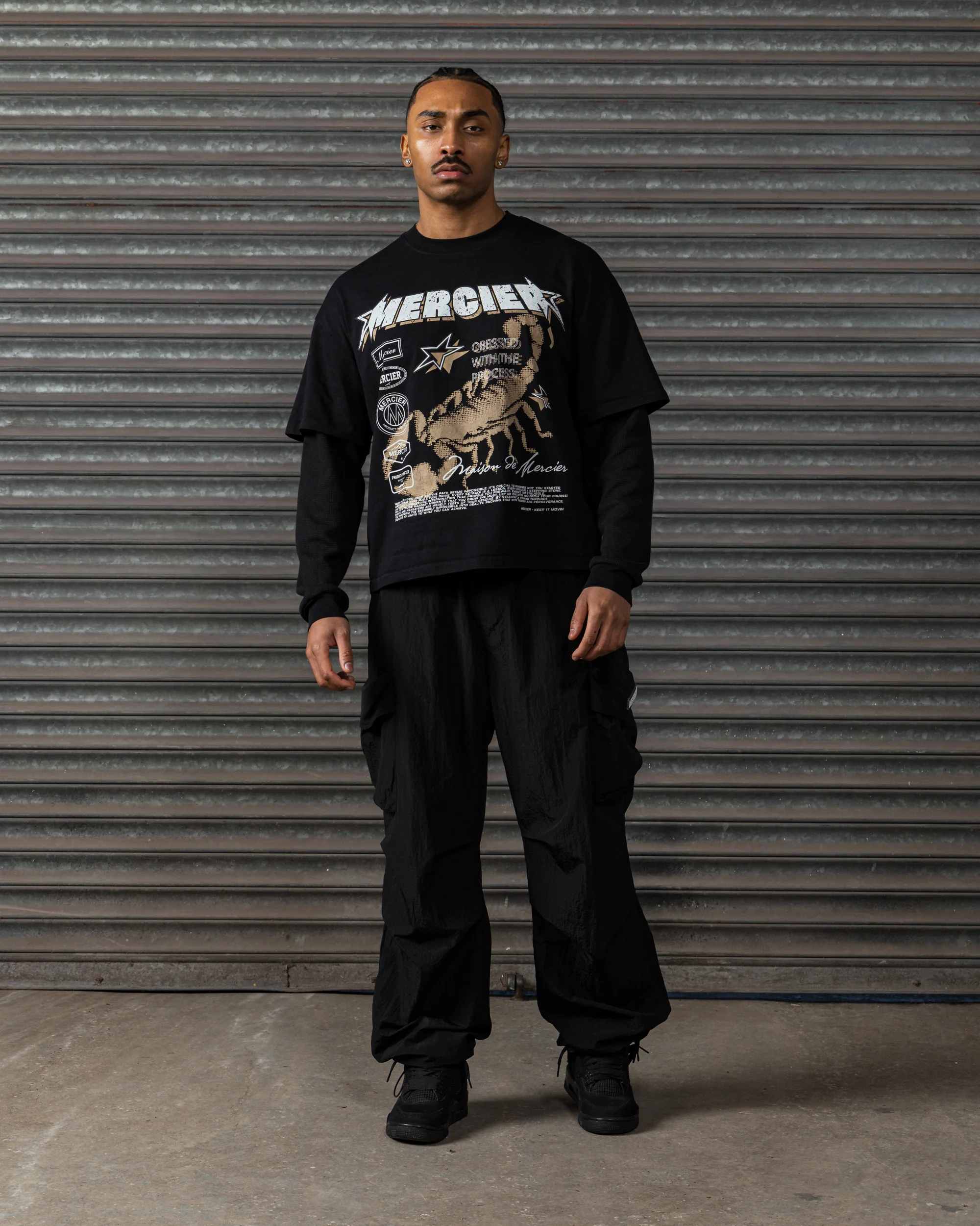 Stinger Double Layer T-shirt Black - Image 7