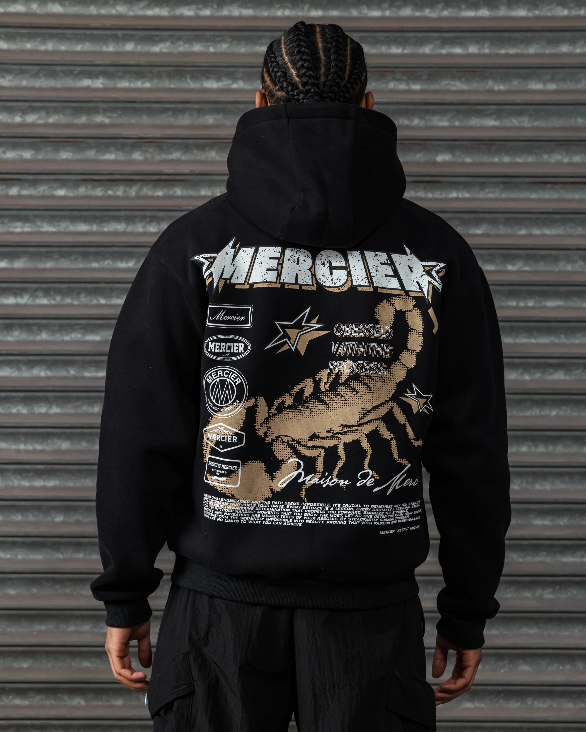 Stinger Zip up Hoodie Black