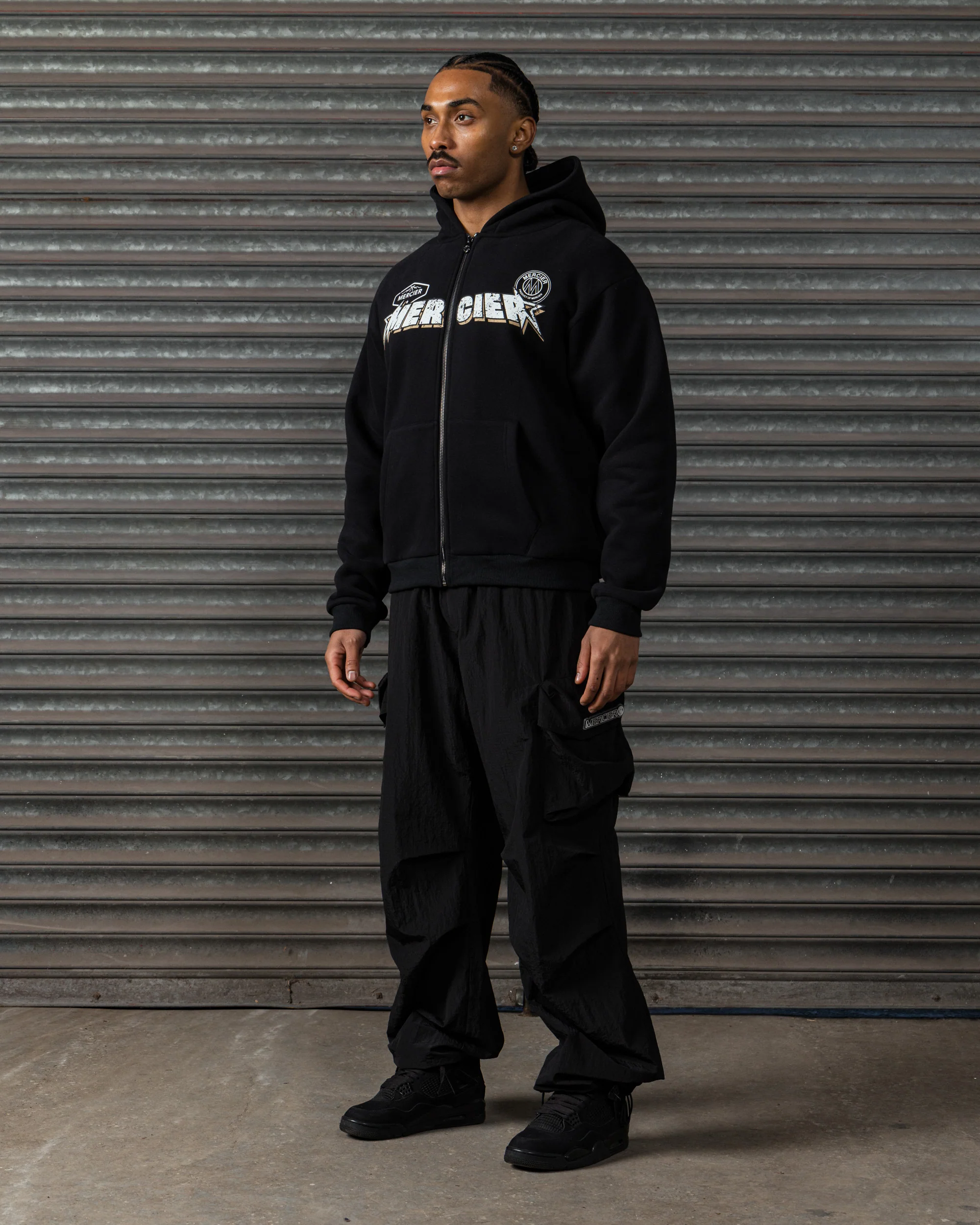 Stinger Zip up Hoodie Black - Image 6